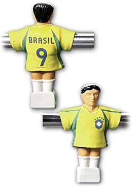 BRASILIEN - Trikot für Töggelikasten / Tischfussball - Set à 11 Stück