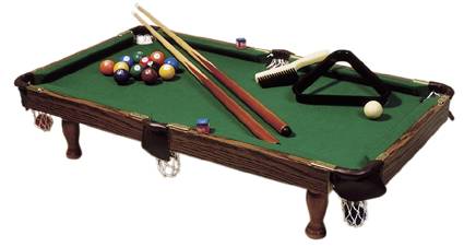 MINI POOL TABLE DELUXE - 92 x 54 x 21 cm - accessories included