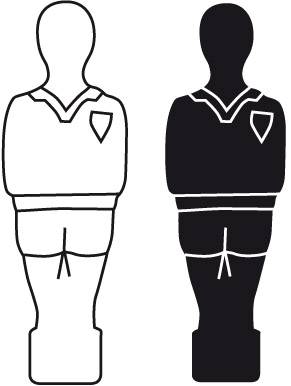 GARLANDO G-500 PIED DE POULE - Tischfussball