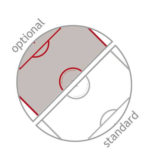 GARLANDO G-500 TARTAN WARM RED - Tischfussball