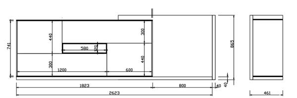 Fusiontable - FusionSideboard - Anrichte - 2 Längen erhältlich