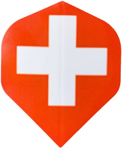 SWITZERLAND - dart flights - MEGA STANDARD - 3 pieces